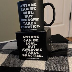 Black Inspirational Quote Mug